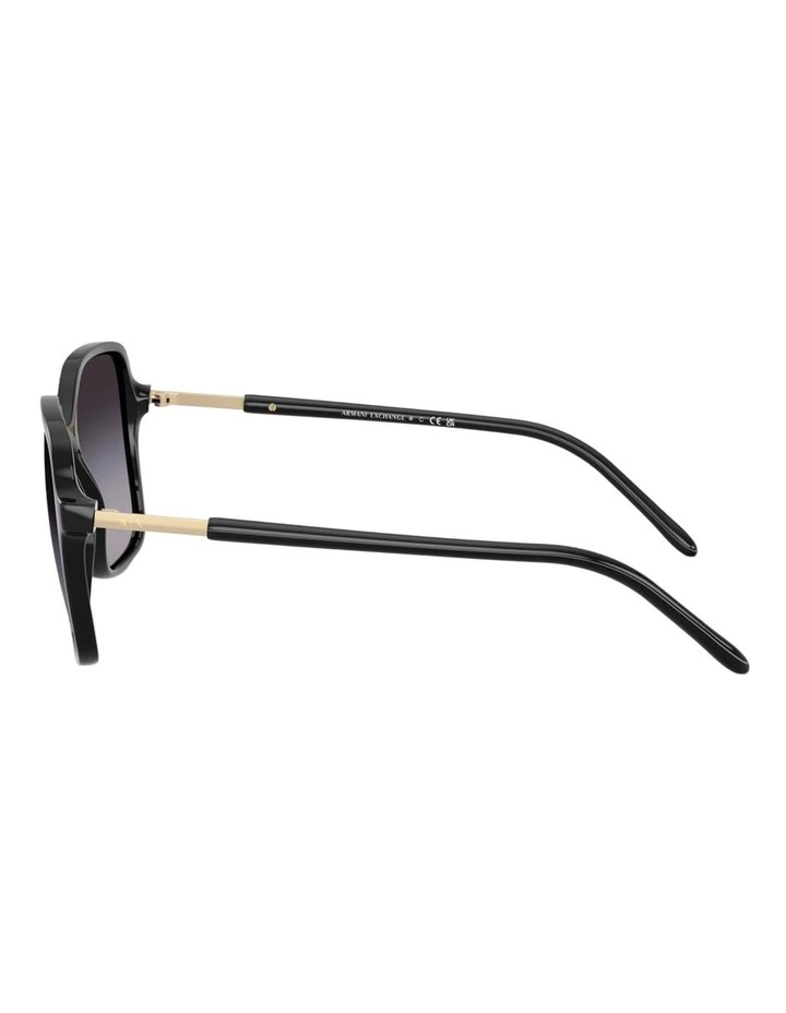 Armani Exchange Acetate Sunglasses in Black image 3