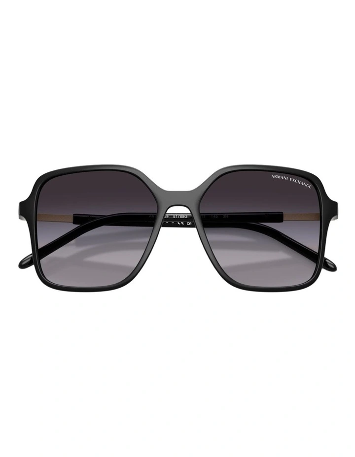 Armani Exchange Acetate Sunglasses in Black image 4