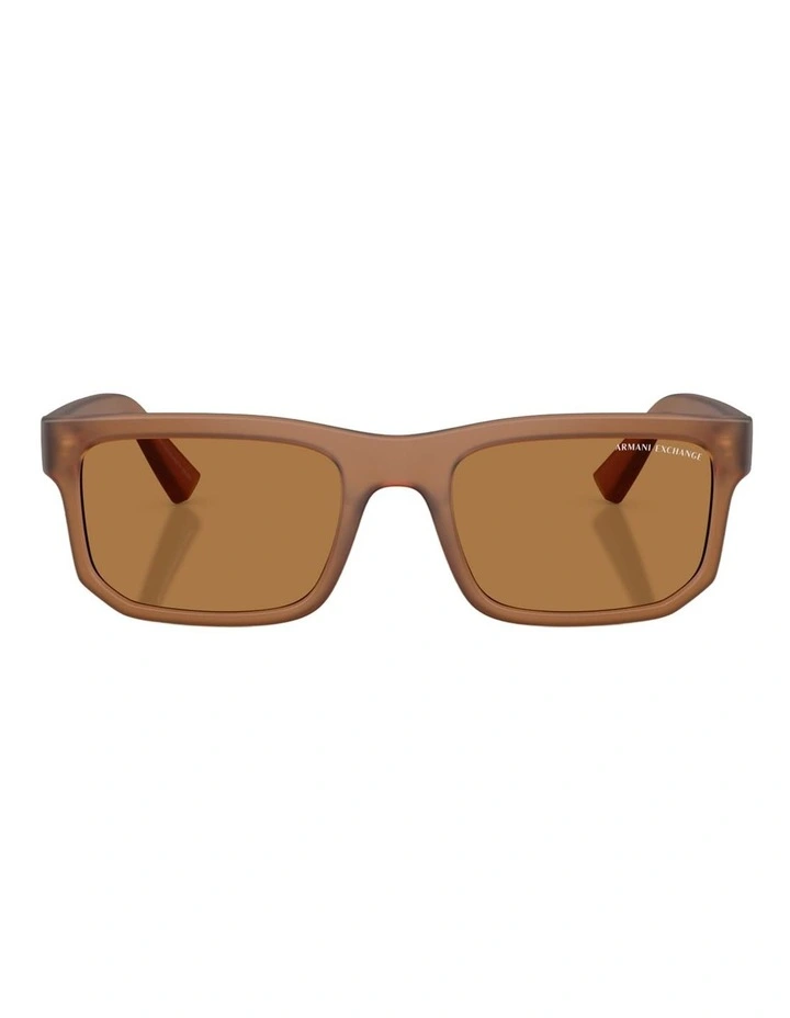 Armani Exchange  Injected Sunglasses in Brown image 1