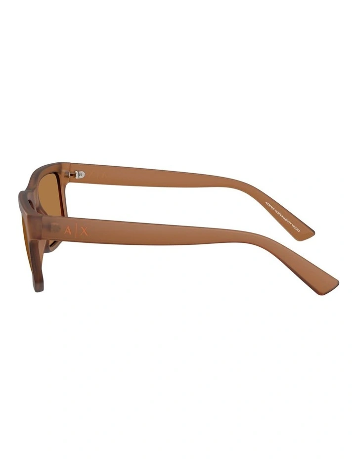 Armani Exchange  Injected Sunglasses in Brown image 2