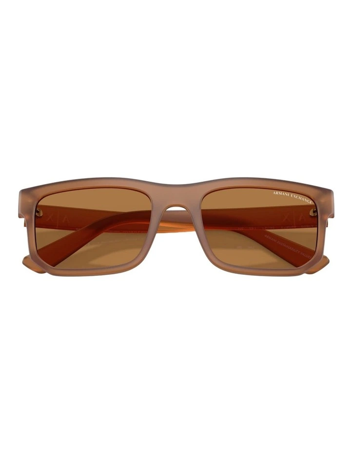 Armani Exchange  Injected Sunglasses in Brown image 3