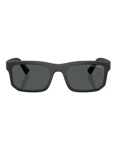 Armani Exchange  Acetate Sunglasses in Black