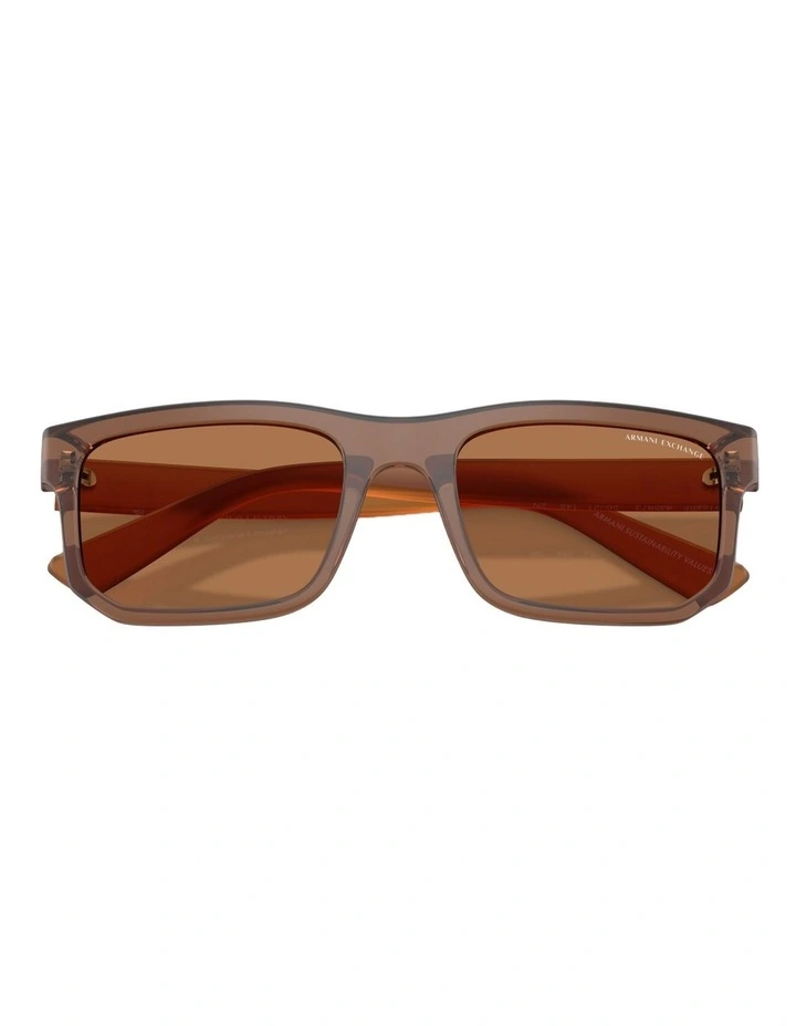 Armani Exchange Acetate Sunglasses in Brown image 4