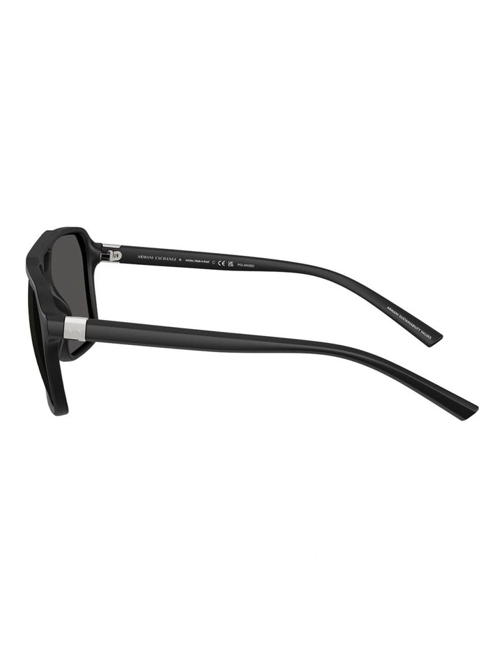 Armani Exchange 0AX4166SU Injected Sunglasses in Black image 3