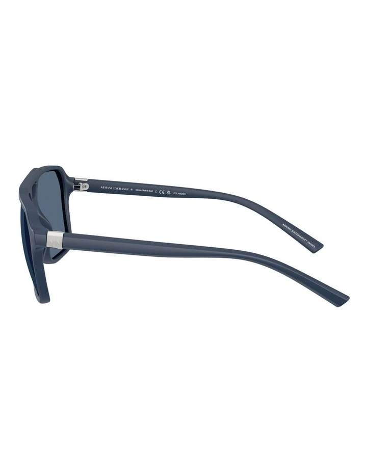 Armani Exchange  Injected Sunglasses in Blue image 3