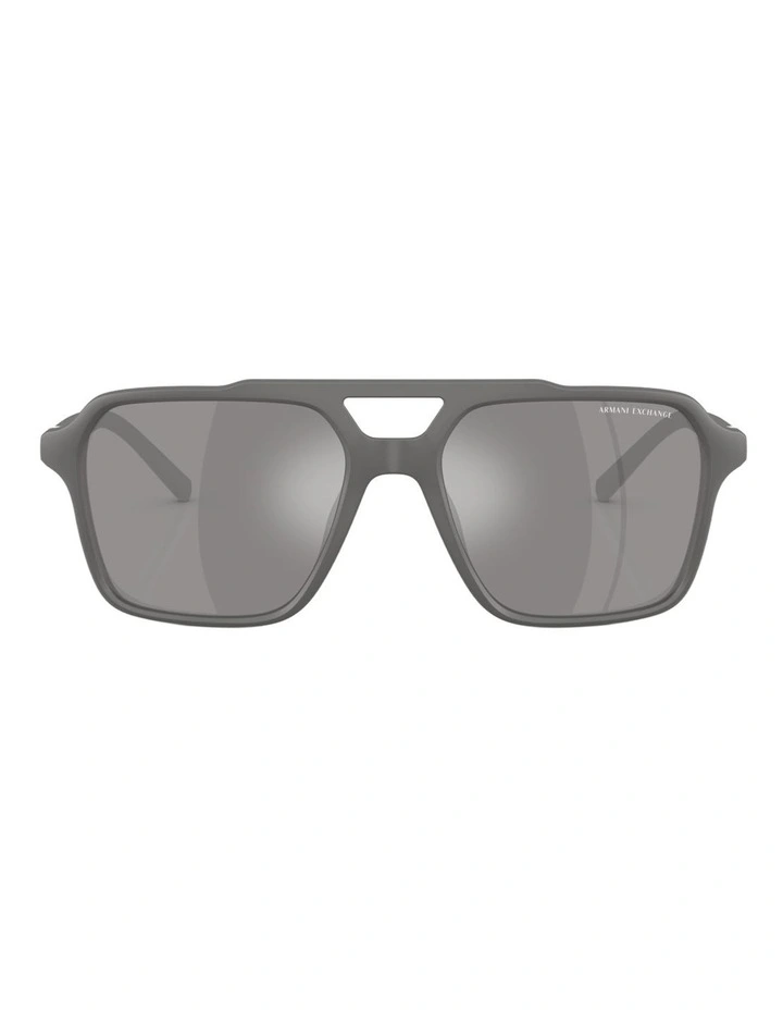 Armani Exchange  Injected Polarised Sunglasses in Grey image 2