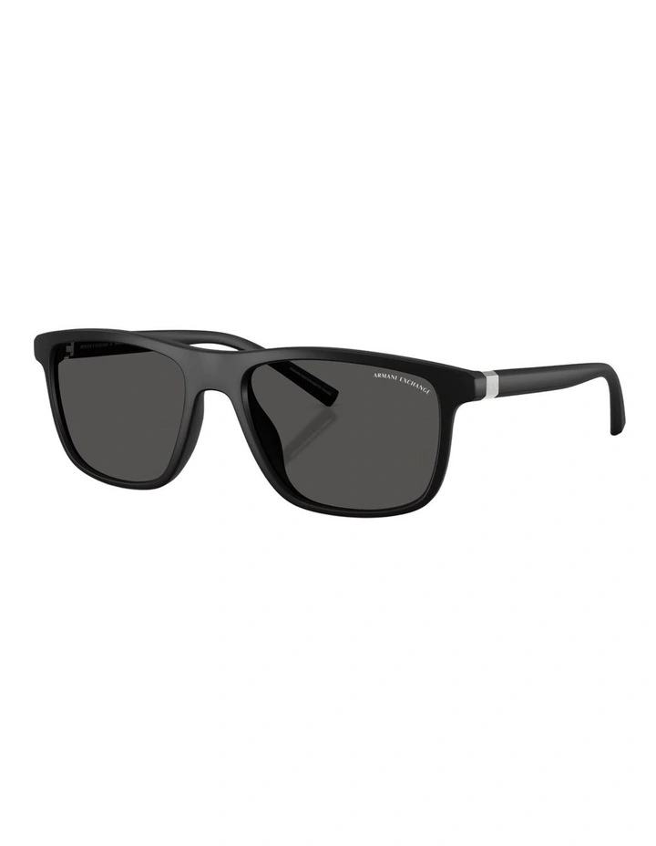 Armani Exchange Injected Sunglasses in Black image 1