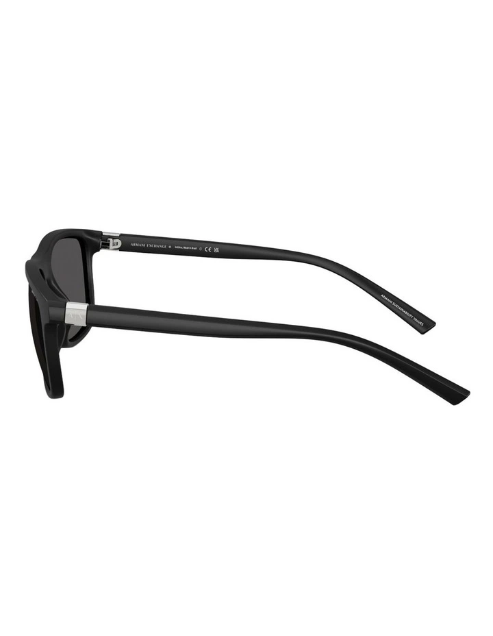 Armani Exchange Injected Sunglasses in Black image 3