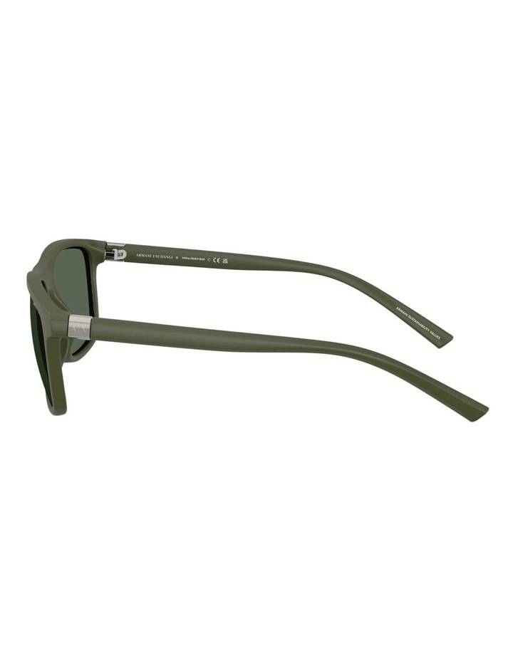 Armani Exchange Injected Sunglasses in Green image 3