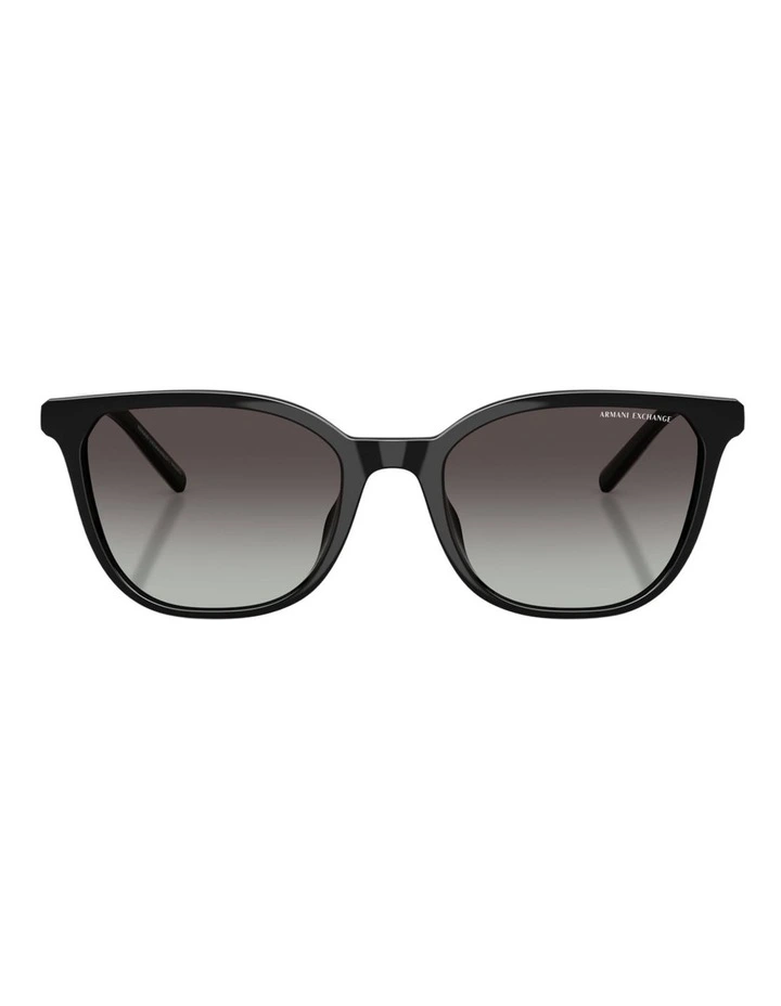 Armani Exchange Injected Sunglasses in Black image 2
