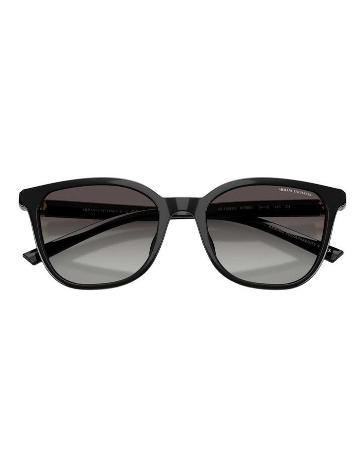 Armani Exchange Injected Sunglasses in Black image 4