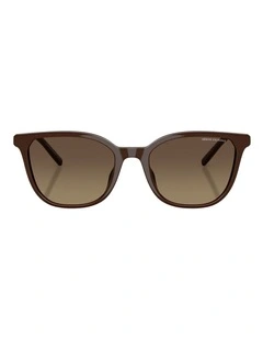 Armani Exchange  Injected Polarised Sunglasses in Brown