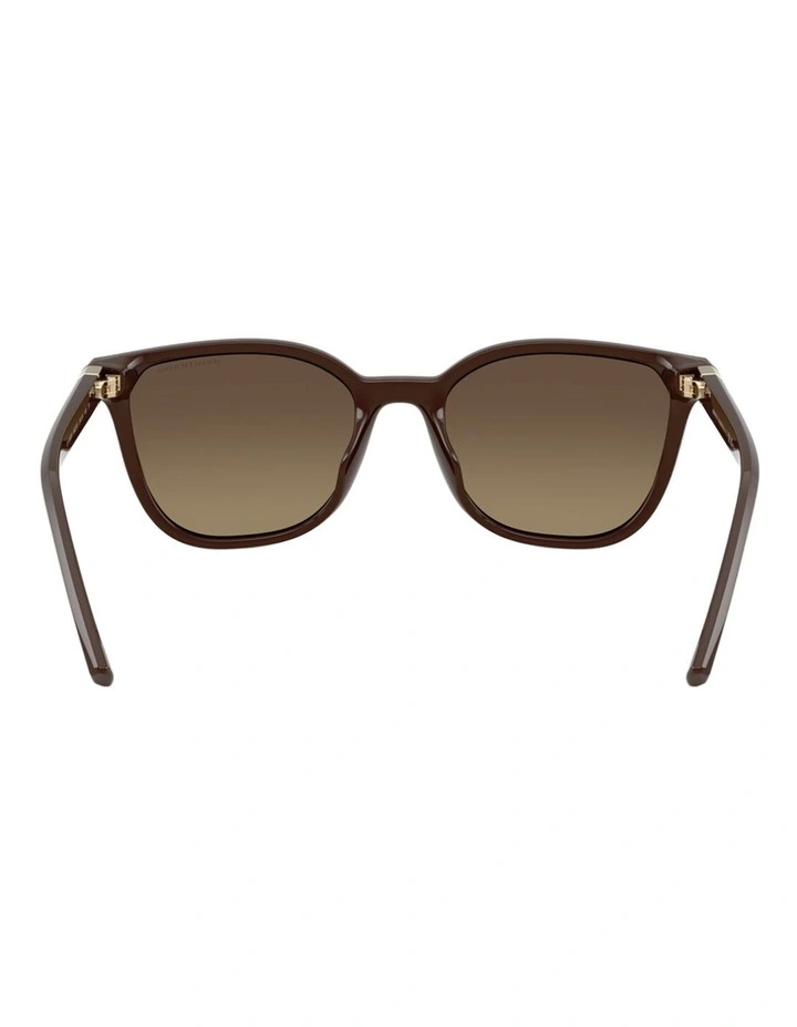 Armani Exchange Injected Polarised Sunglasses in Brown image 2