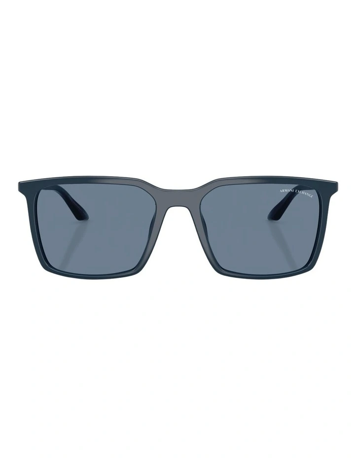 Armani Exchange  Injected Polarised Sunglasses in Blue image 2