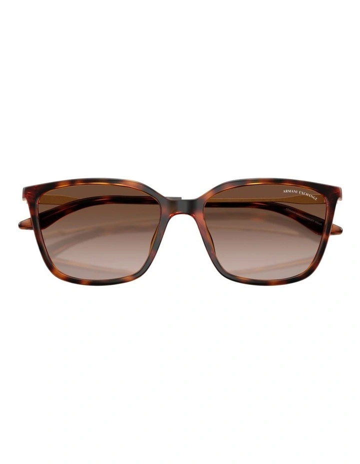 Armani Exchange Injected Sunglasses in Tortoise image 4