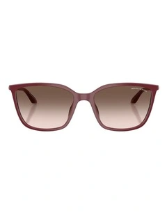 Armani Exchange  Injected Sunglasses in Red