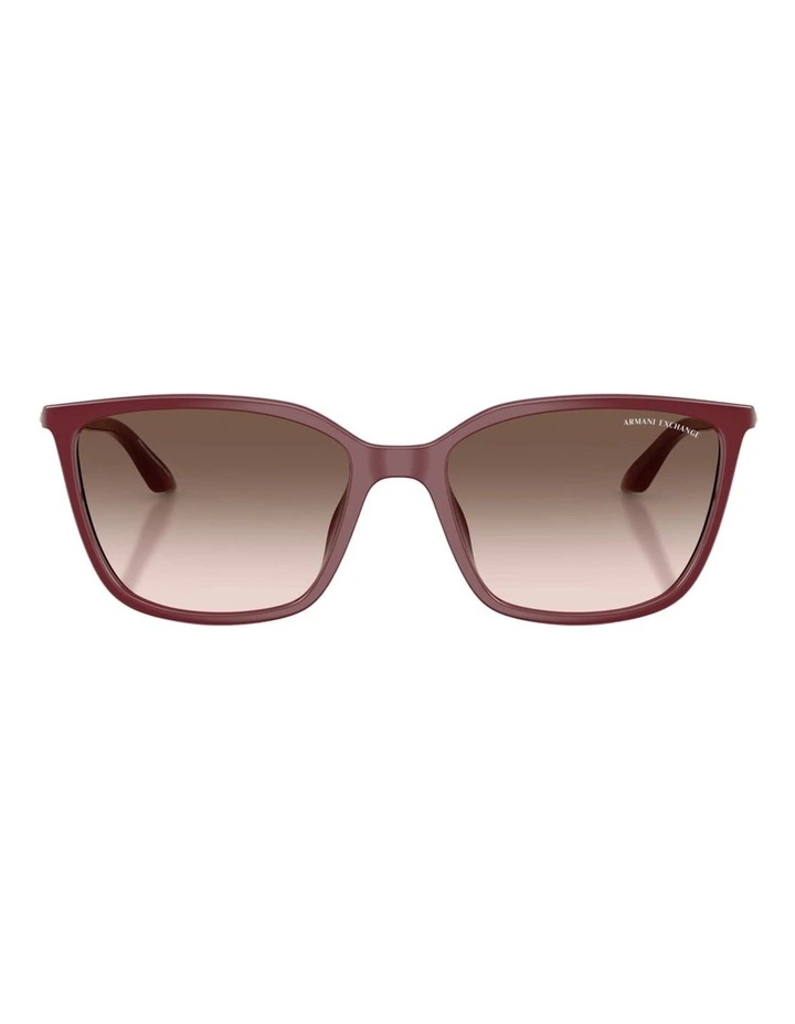 Armani Exchange Injected Sunglasses in Red image 1