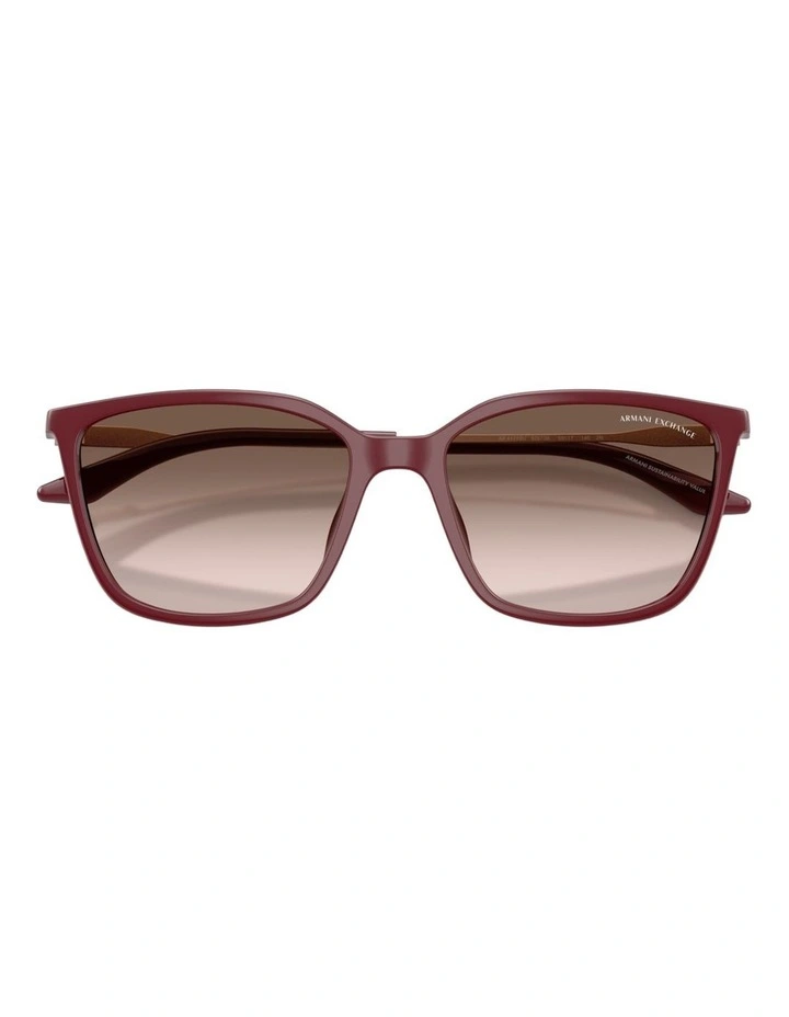 Armani Exchange Injected Sunglasses in Red image 4