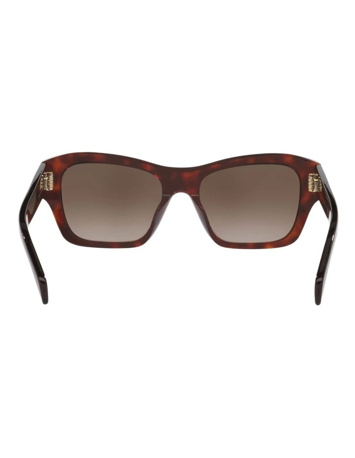 Celine Triomphe CL40330U Acetate Sunglasses in Tortoise image 2
