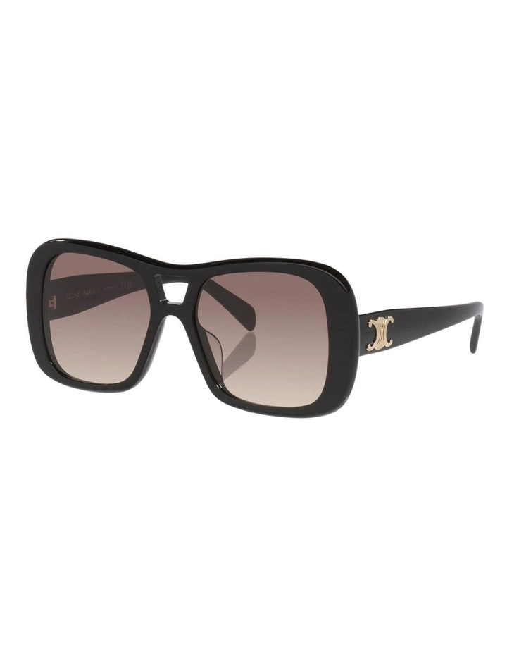 Celine Triomphe CL40331U Acetate Sunglasses in Black image 1