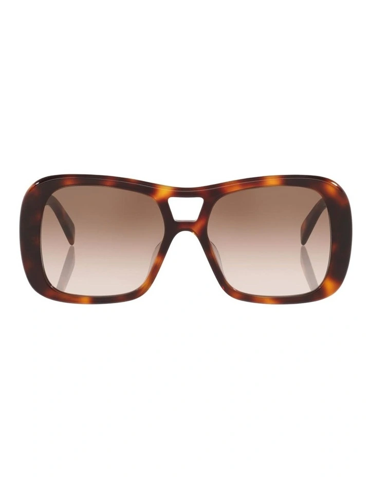 Celine Triomphe CL40331U Acetate Sunglasses in Tortoise image 1