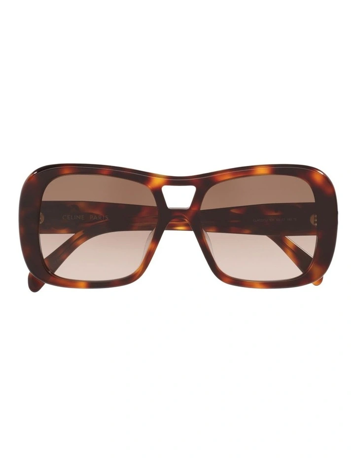 Celine Triomphe CL40331U Acetate Sunglasses in Tortoise image 3