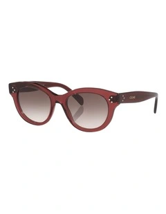 Celine 3 Dots CL40332I Acetate Sunglasses in Red