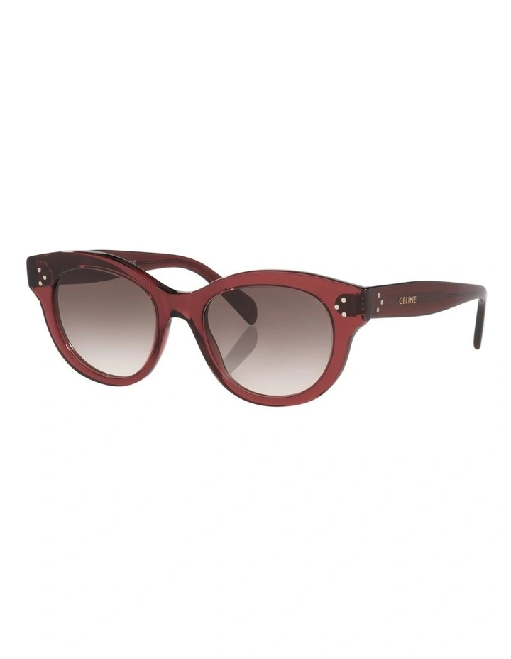 Celine 3 Dots CL40332I Acetate Sunglasses in Red image 1