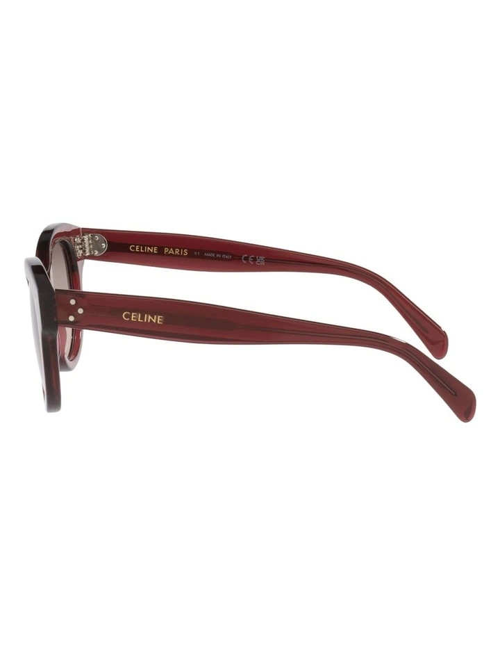 Celine 3 Dots CL40332I Acetate Sunglasses in Red image 3