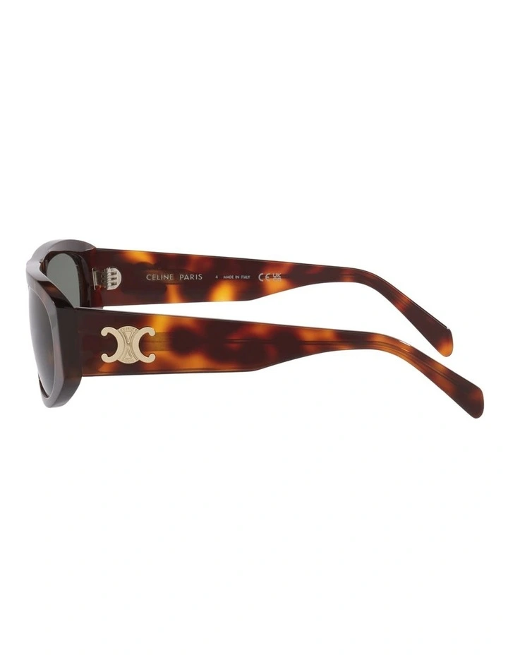 Celine Triomphe CL40334U Acetate Sunglasses in Tortoise image 2