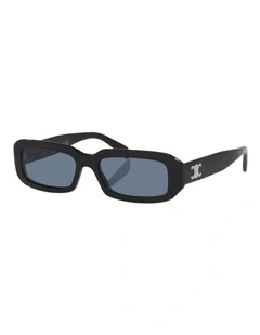 Celine Triomphe CL40335I Acetate Sunglasses in Black