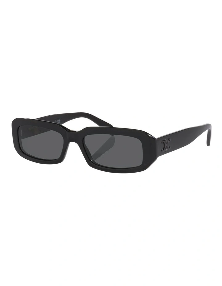 Celine Triomphe CL40335I Acetate Sunglasses in Black image 1