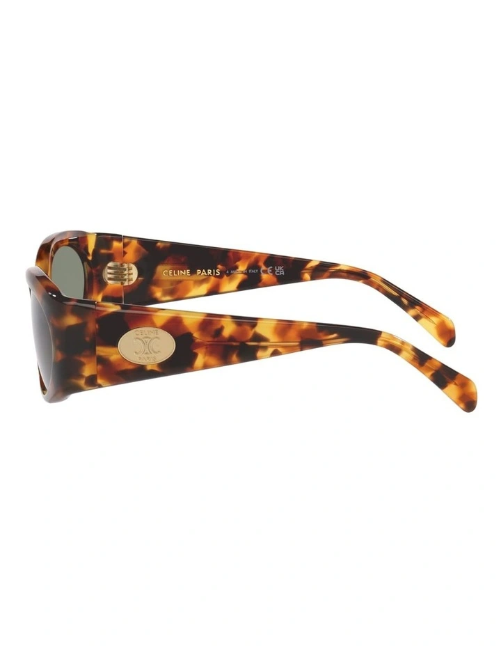 Celine Defile CL40347U Acetate Sunglasses in Tortoise image 2