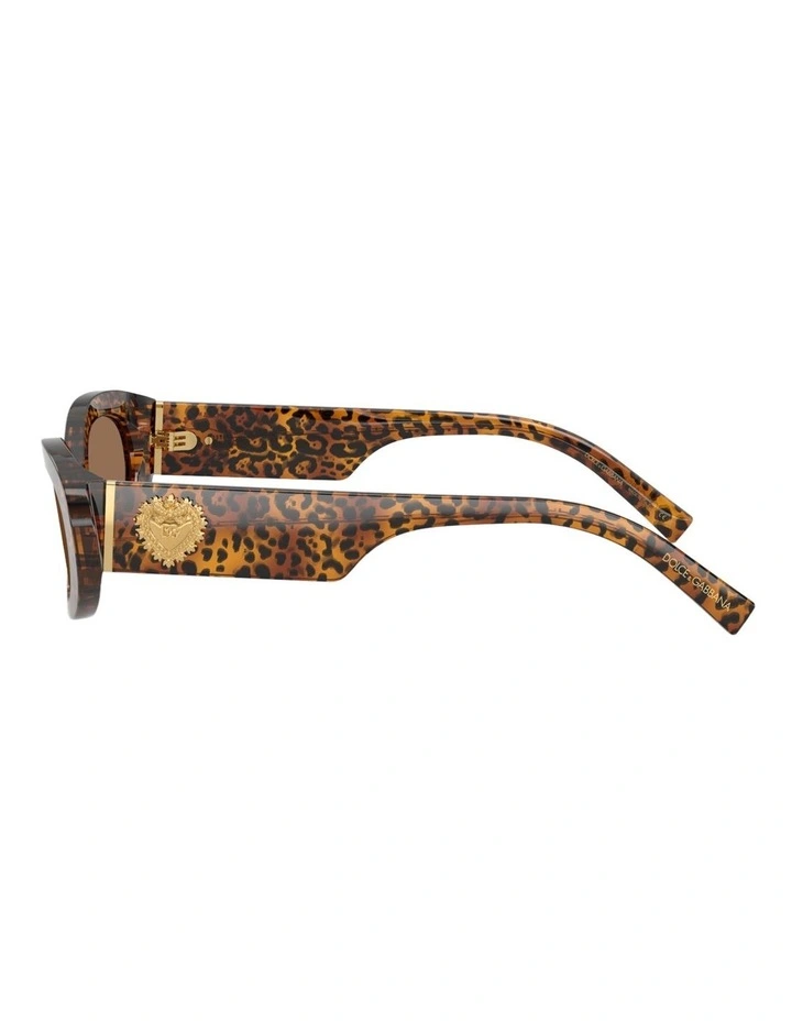 Dolce&Gabbana Acetate Sunglasses in Brown image 3