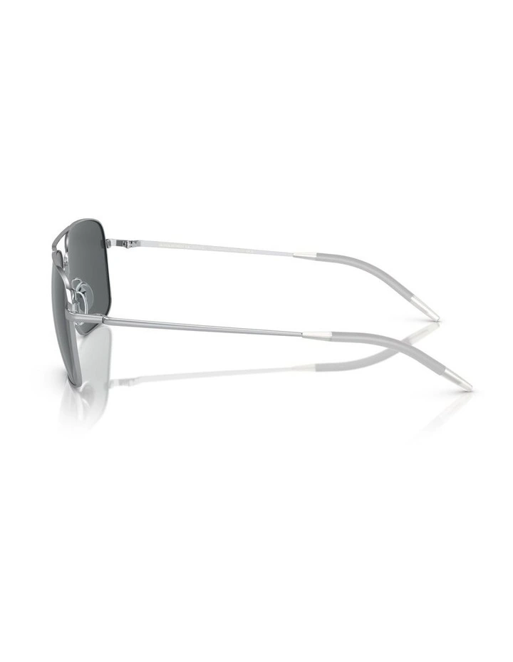 Oliver Peoples Clifton Metal Polarised Sunglasses in Silver image 2
