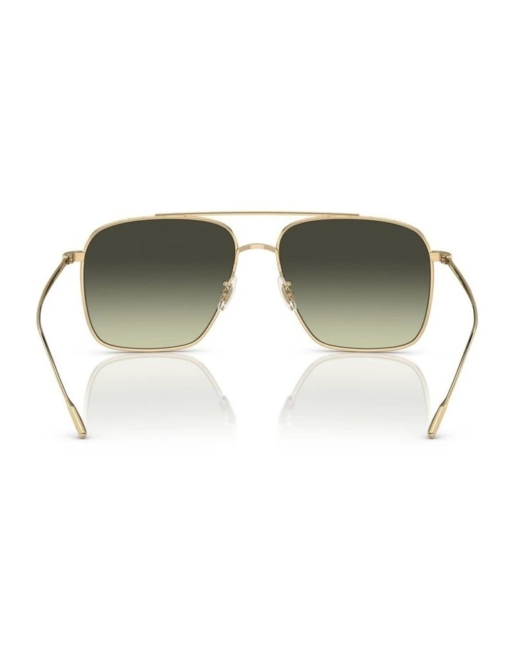 Oliver Peoples Dresner Titanium Sunglasses in Gold image 3