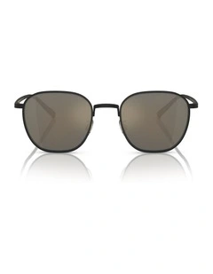 Oliver Peoples Rynn Titanium Sunglasses in Black