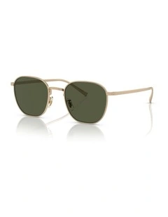 Oliver Peoples Rynn Titanium Sunglasses in Gold