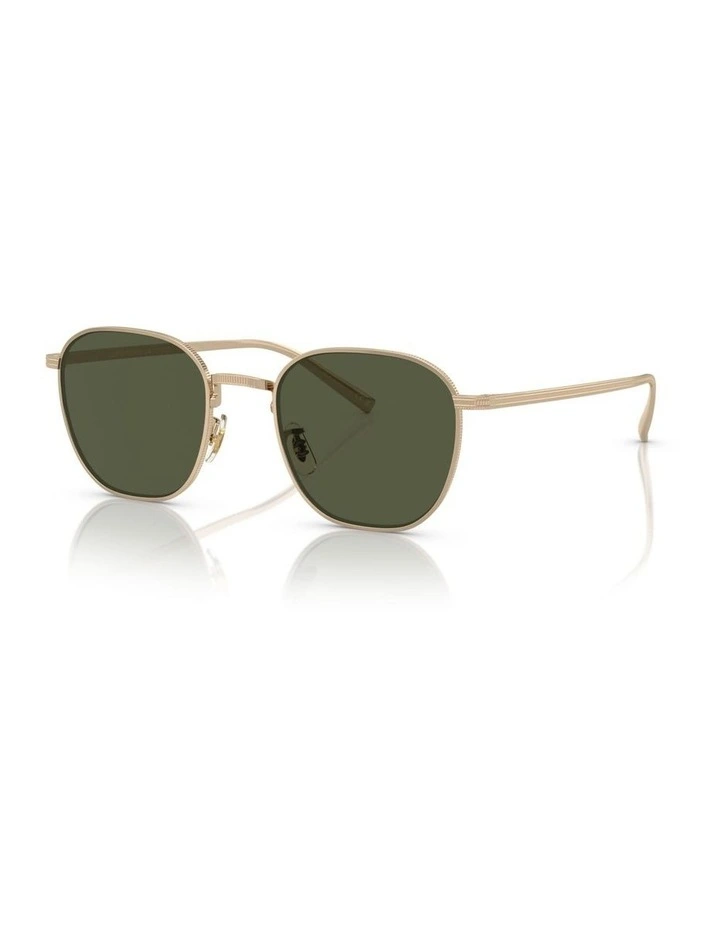 Oliver Peoples Rynn Titanium Sunglasses in Gold image 1