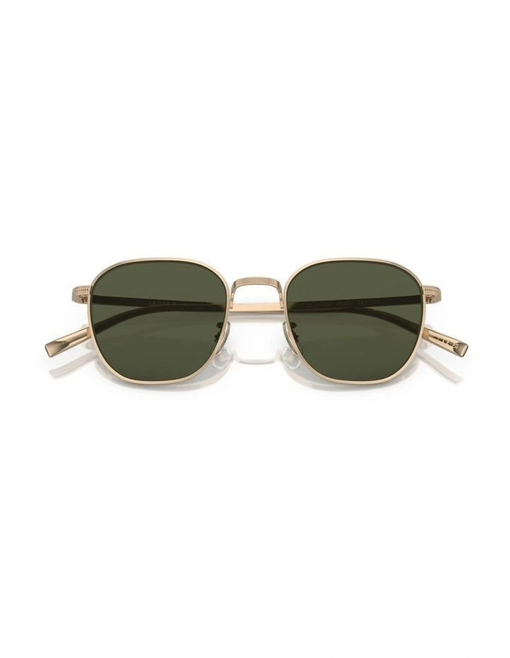Oliver Peoples Rynn Titanium Sunglasses in Gold image 4