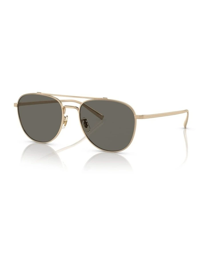 Oliver Peoples Rivetti Titanium Sunglasses in Gold image 1