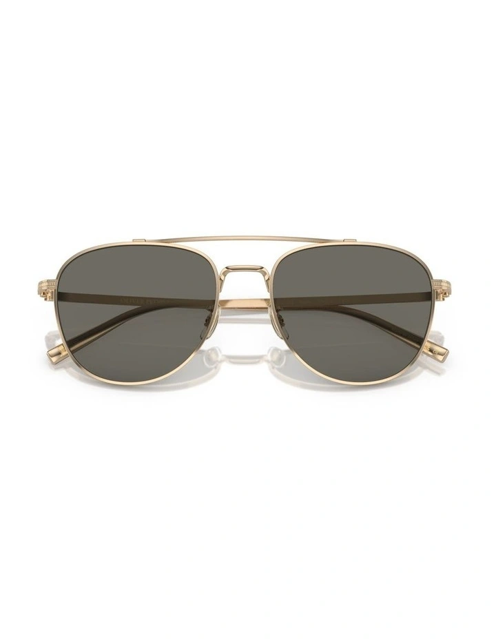 Oliver Peoples Rivetti Titanium Sunglasses in Gold image 4