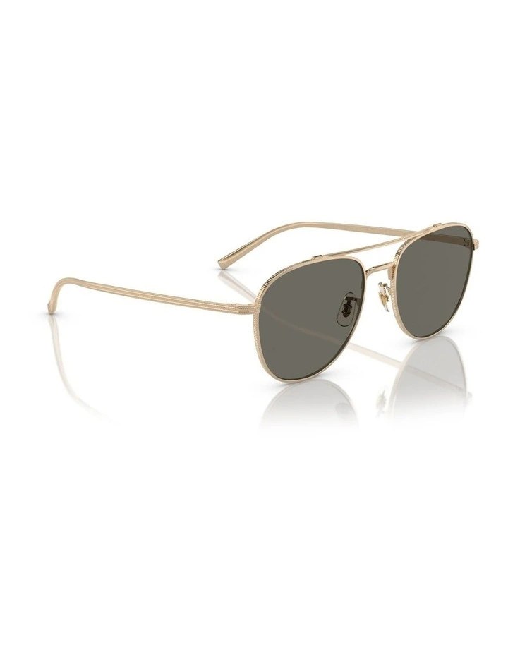 Oliver Peoples Rivetti Titanium Sunglasses in Gold image 5