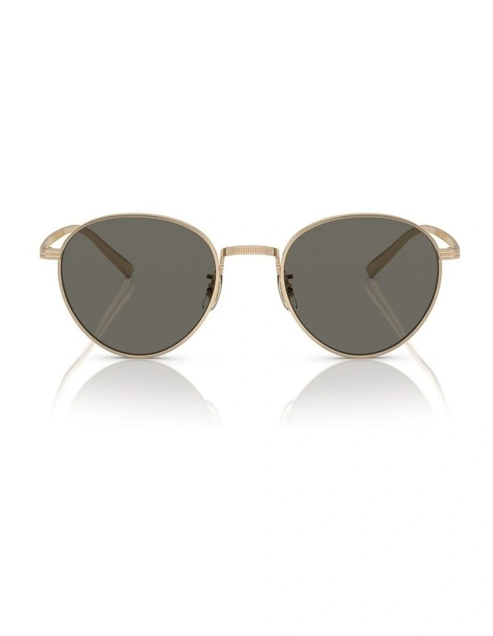 Oliver Peoples Rhydian Titanium Sunglasses in Gold image 1