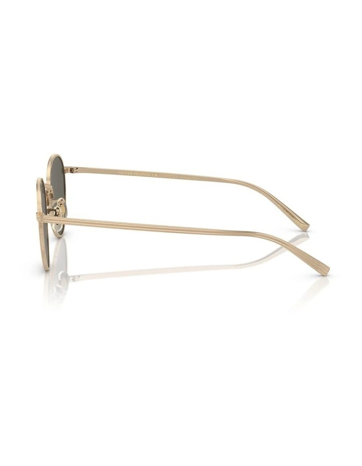 Oliver Peoples Rhydian Titanium Sunglasses in Gold image 2