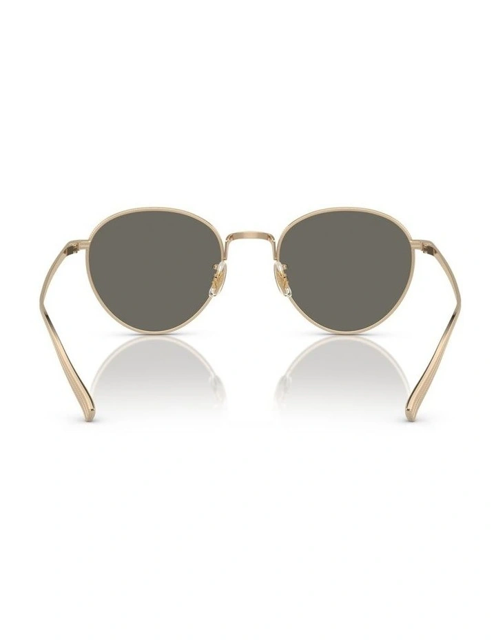 Oliver Peoples Rhydian Titanium Sunglasses in Gold image 3