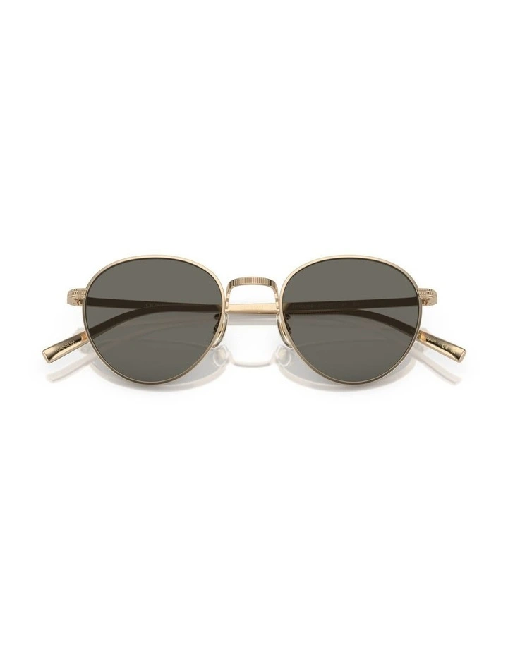 Oliver Peoples Rhydian Titanium Sunglasses in Gold image 4