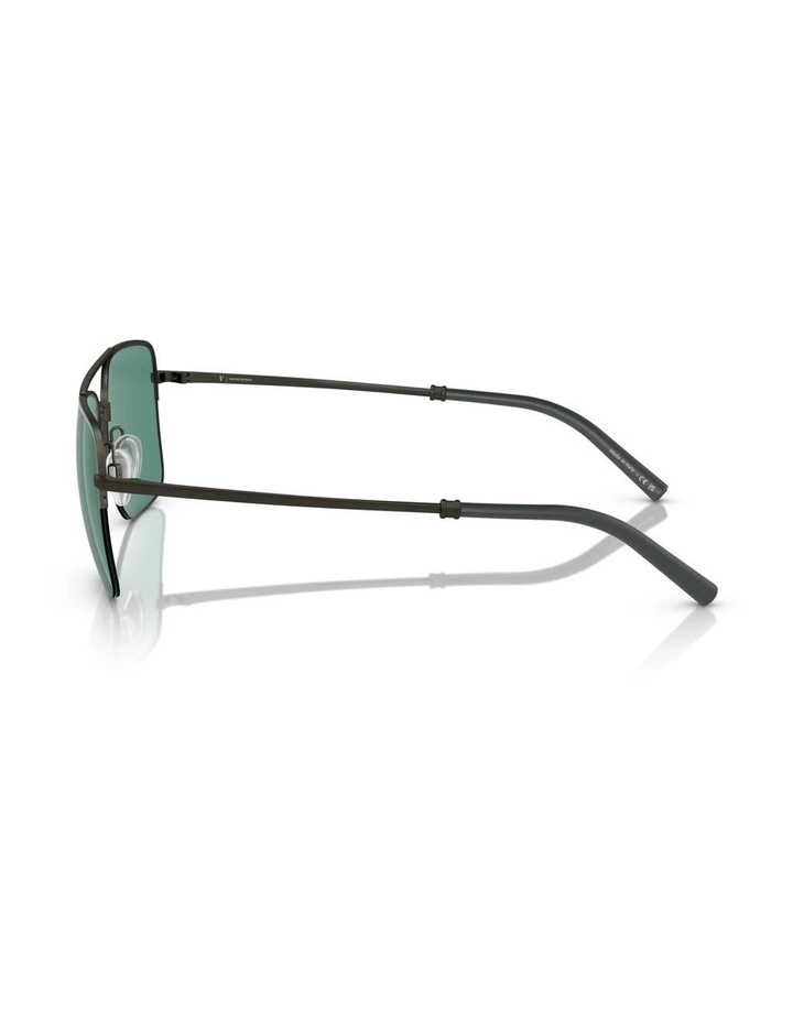 Oliver Peoples R-2 Metal Sunglasses in Grey image 2