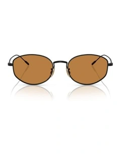Oliver Peoples Estra Titanium Sunglasses in Black