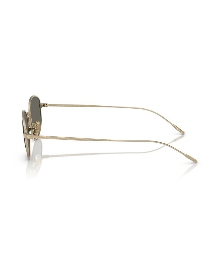 Oliver Peoples Estra Titanium Sunglasses in Gold image 3